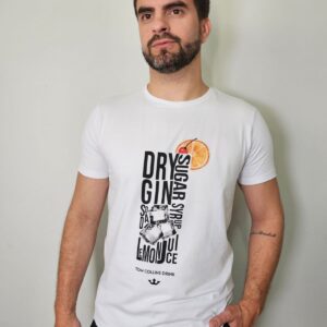 Camiseta Drink Gin Branca